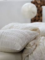 Ivory Mist Cotton Seersucker Bedding Set original reference image 6