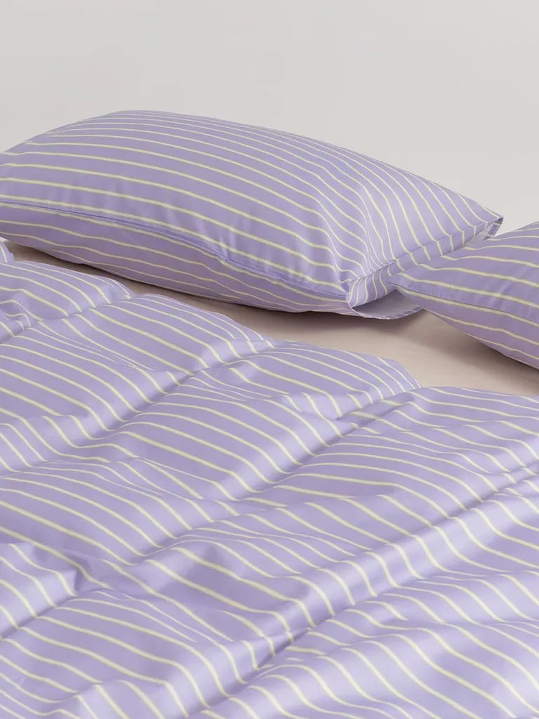 Lavender Bengal Stripe Duvet Cover