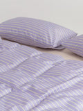 Lavender Bengal Stripe Duvet Cover