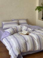 Lavender Mist Jacquard Cotton Bedding Set original reference image 2