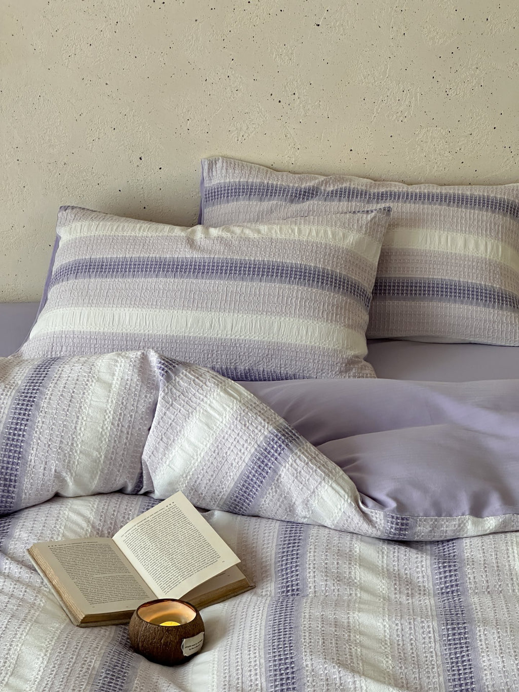 Lavender Mist Jacquard Cotton Bedding Set original reference image 3