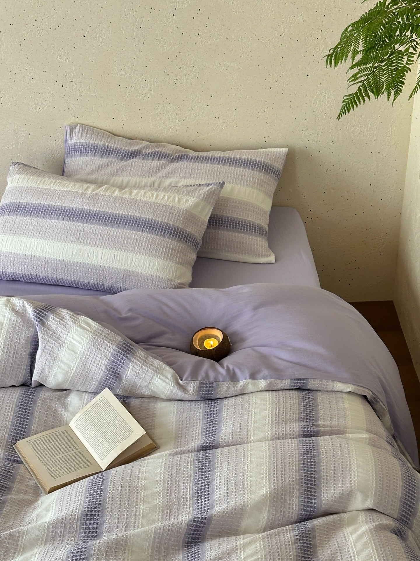 Lavender Mist Jacquard Cotton Bedding Set original reference image 4
