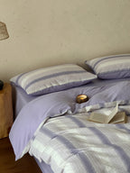 Lavender Mist Jacquard Cotton Bedding Set original reference image 5