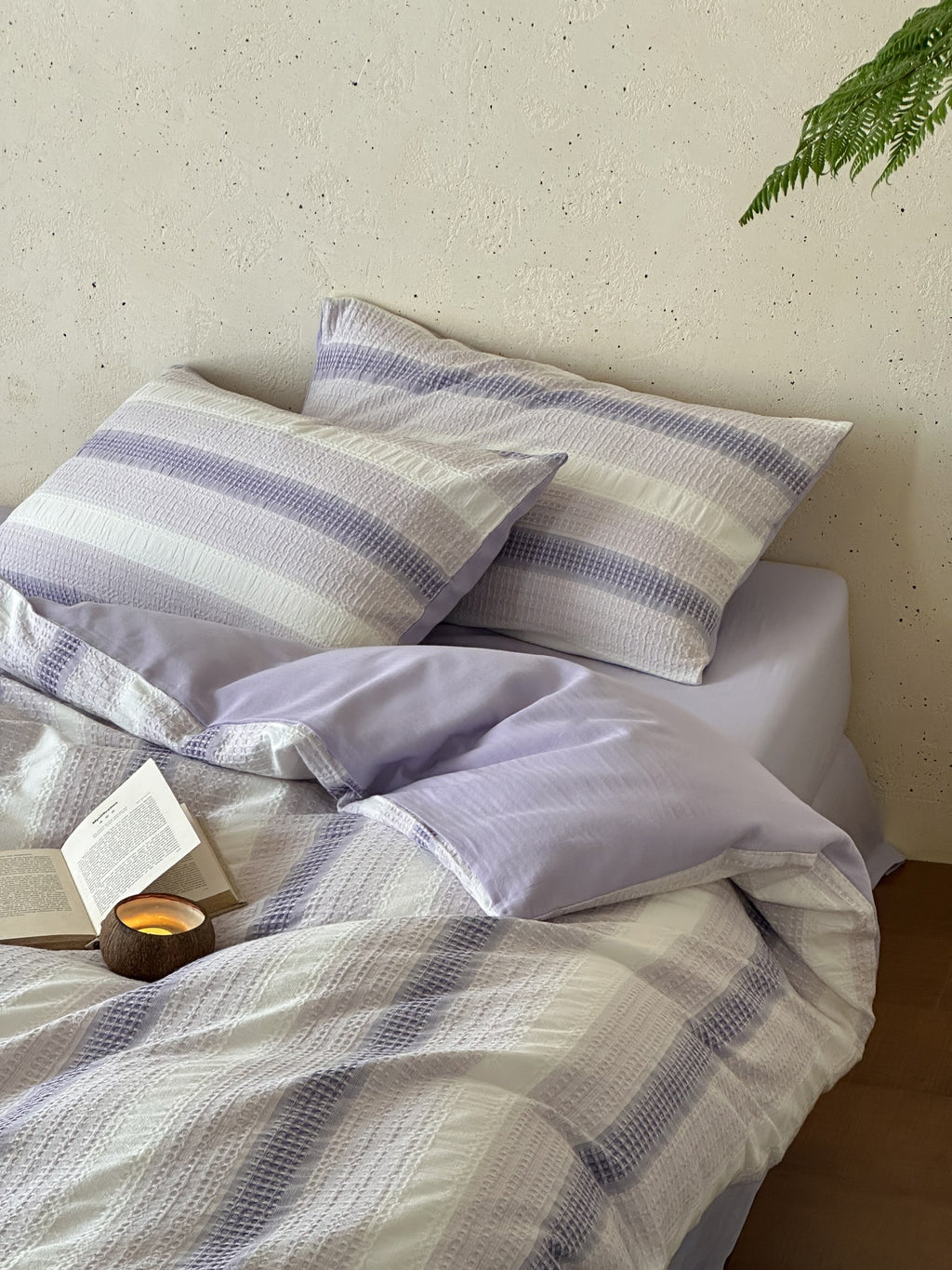 Lavender Mist Jacquard Cotton Bedding Set original reference image 6