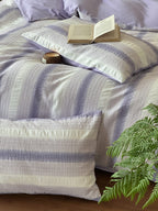 Lavender Mist Jacquard Cotton Bedding Set original reference image 8