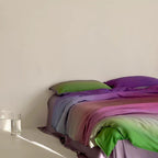 Luxury Ombre Aurora Duvet Cover - Green