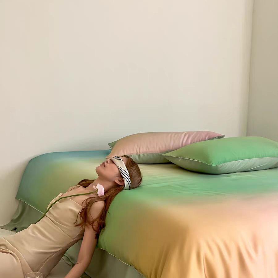 Luxury Ombre Aurora Duvet Cover - Purple