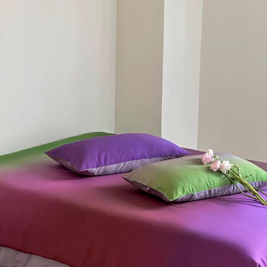 Luxury Ombre Aurora Duvet Cover - Purple