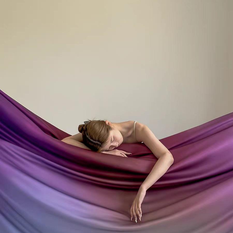 Luxury Ombre Aurora Duvet Cover - Purple