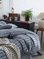Mist Blue Cotton Seersucker Bedding Set original reference image 6