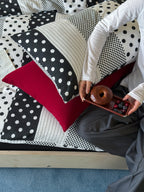 Mosaic Polka Dot Cotton Muslin Bedding Set original reference image 5