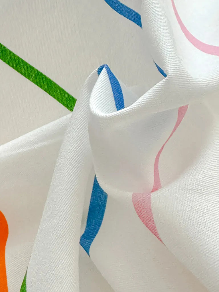 Multicolor Stripe Cotton Duvet Cover
