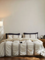 Natural Heritage Stripe Jacquard Cotton Bedding Set original reference image 2