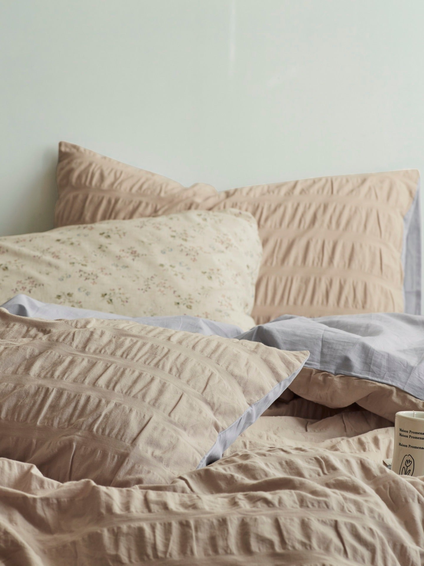 Oat Whisper Cotton Seersucker Bedding Set original reference image 3