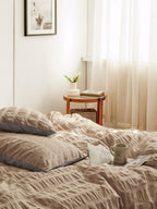 Oat Whisper Cotton Seersucker Bedding Set original reference image 8