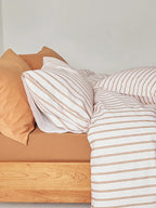 Pinstripe Cotton Duvet Cover