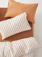 Pinstripe Cotton Duvet Cover