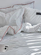 Pinstripe Cotton Duvet Cover