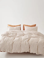 Pinstripe Cotton Duvet Cover