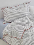 Pinstripe Cotton Duvet Cover