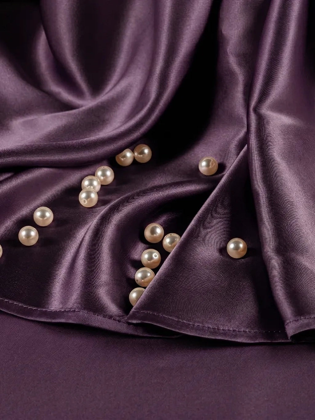 Plum 22 Momme Silk Flat Sheet