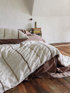 Rosewood Checked Jacquard Cotton Bedding Set original reference image 7