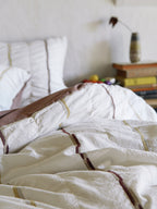 Rosewood Checked Jacquard Cotton Bedding Set original reference image 9