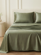 Sage Green 22 Momme Silk Flat Sheet
