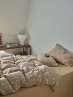Sand Pebble Cotton Muslin Bedding Set original reference image 3