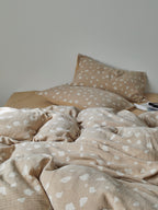 Sand Pebble Cotton Muslin Bedding Set original reference image 8