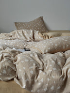 Sand Pebble Cotton Muslin Bedding Set original reference image 9