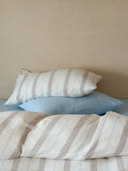 Seabreeze Stripe Cotton Muslin Bedding Set original reference image 2