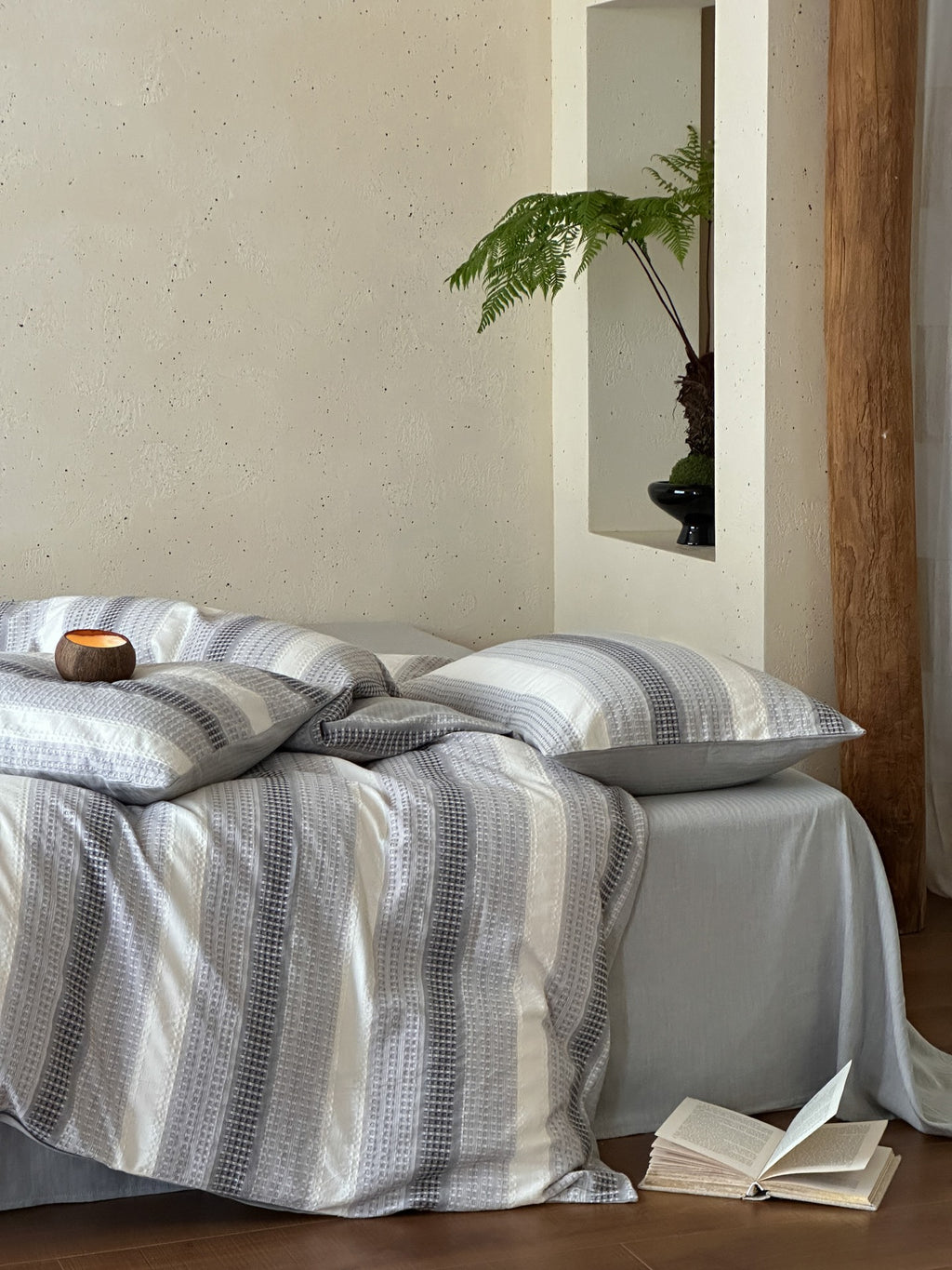Silver Mist Jacquard Cotton Bedding Set original reference image 7