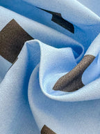 Sky Blue Square Dot Duvet Cover