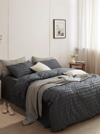 Slate Harbor Cotton Seersucker Bedding Set original reference image 2