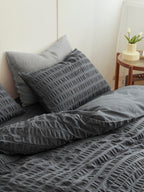 Slate Harbor Cotton Seersucker Bedding Set original reference image 5