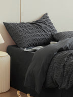 Slate Harbor Cotton Seersucker Bedding Set original reference image 9