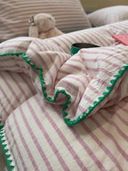 Sweet Stripes Bedding Set - Violet