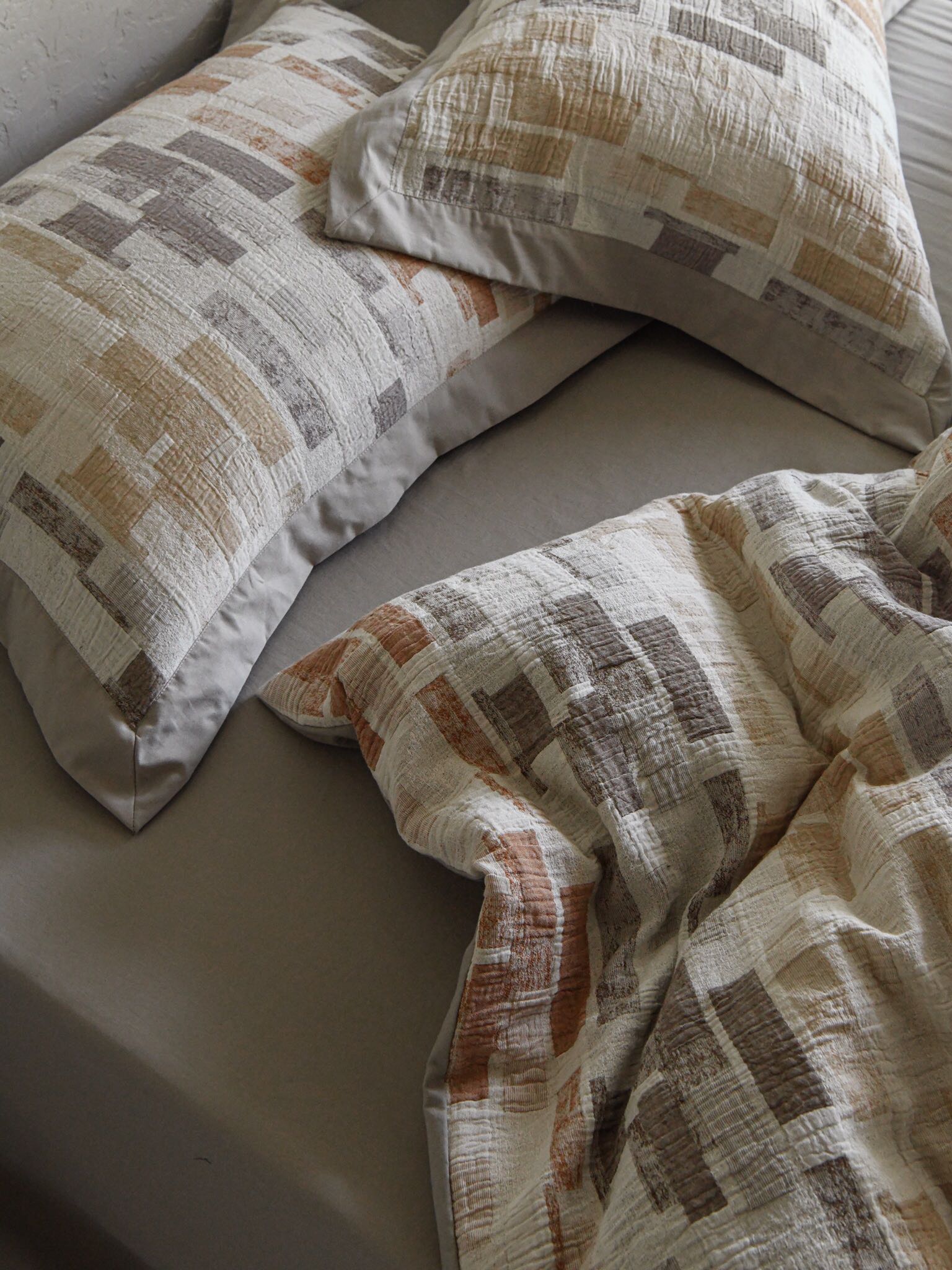 Terra Mosaic Cotton Jacquard Bedding Set original reference image 6