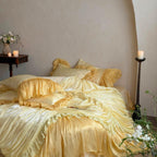 French Ruffle Lace Cotton Sateen Bedding