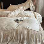 Ivory Ruffle Cloud Tencel Bedding Set