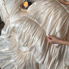 Ivory Ruffle Cloud Tencel Bedding Set