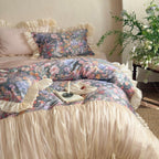 Vintage Oil Garden Ruched Bedding Set