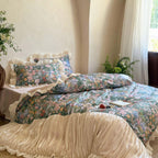 Vintage Oil Garden Ruched Bedding Set