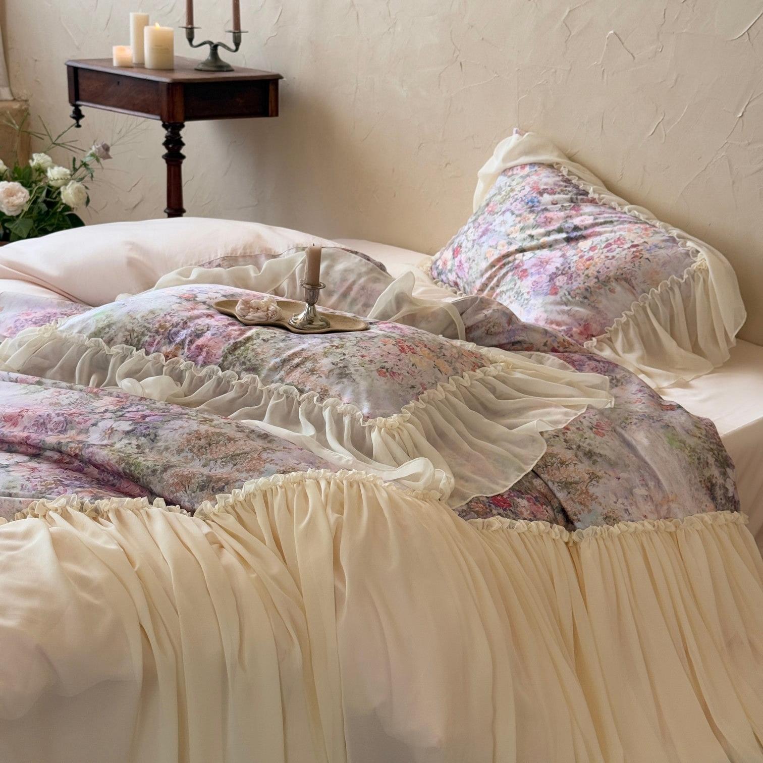 Blossom Veil Ruffle Bedding Set
