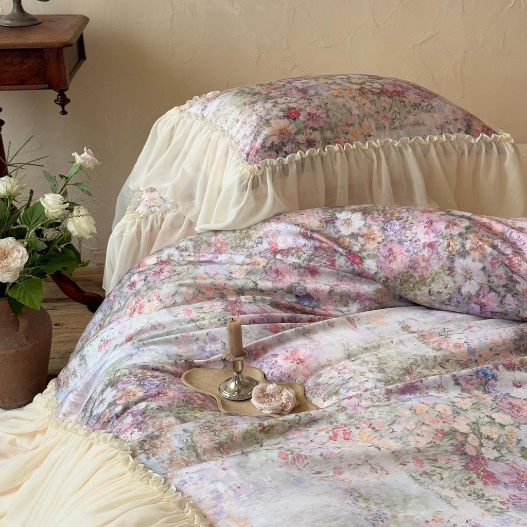 Blossom Veil Ruffle Bedding Set