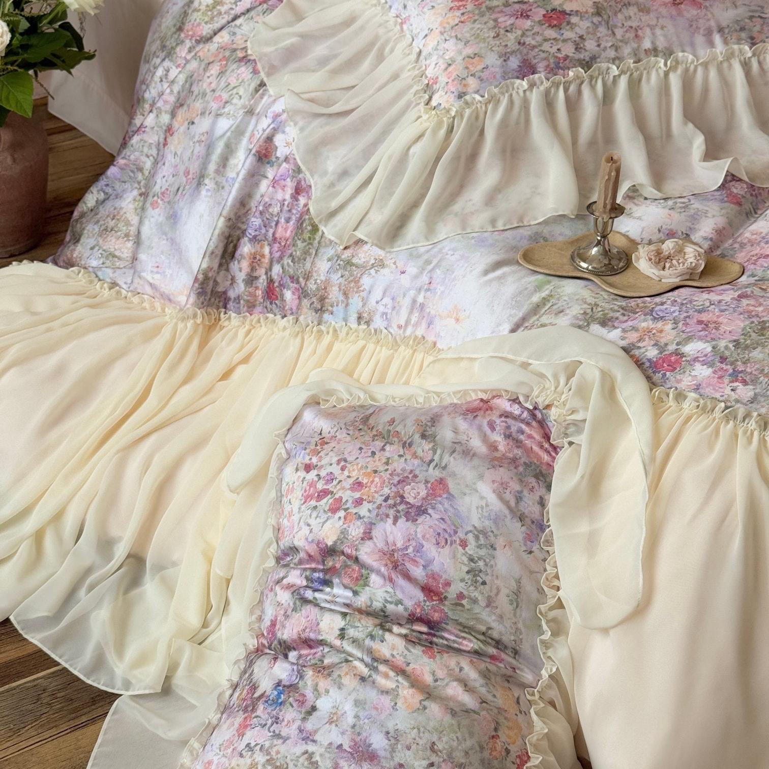 Blossom Veil Ruffle Bedding Set