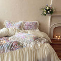 Oil Garden Veil Ruffle Bedding Set