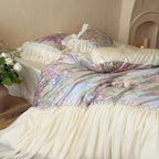 Oil Garden Veil Ruffle Bedding Set