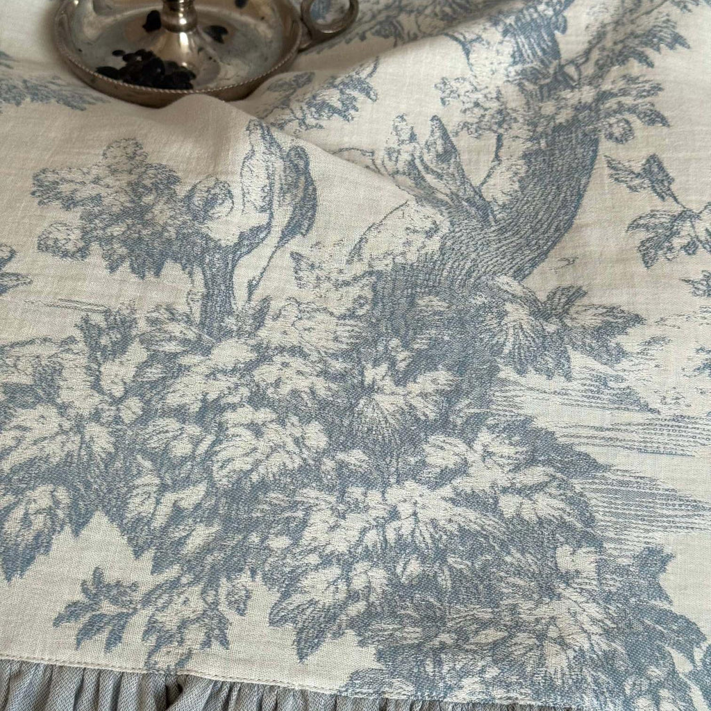 Quiet Manor Toile Ruched Bedding Set